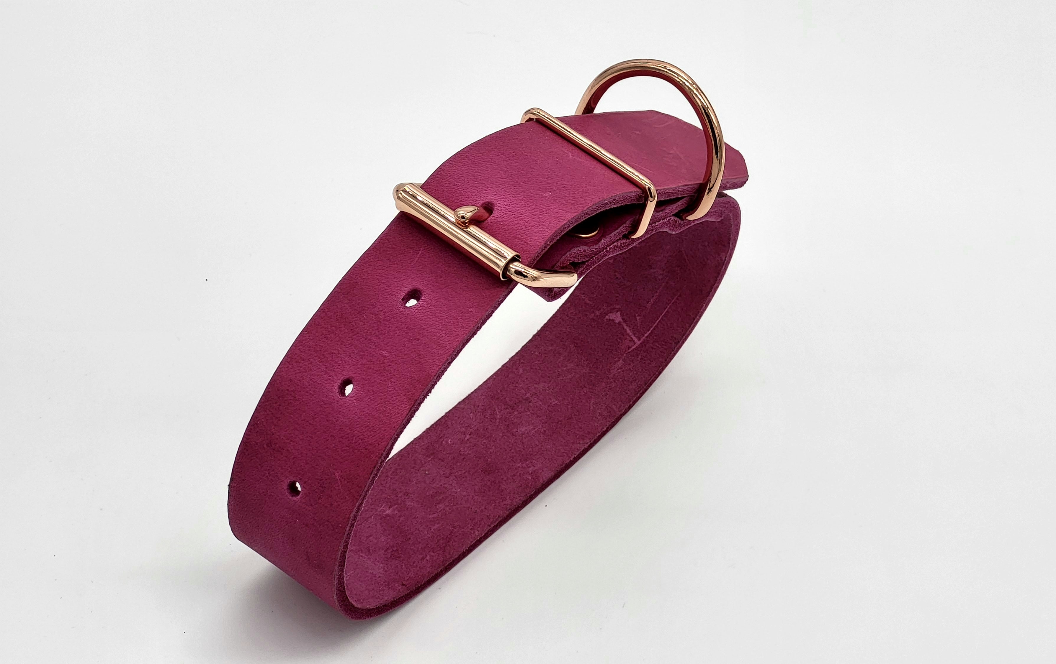 Mein Krönchenträger Lederhalsband "Name"