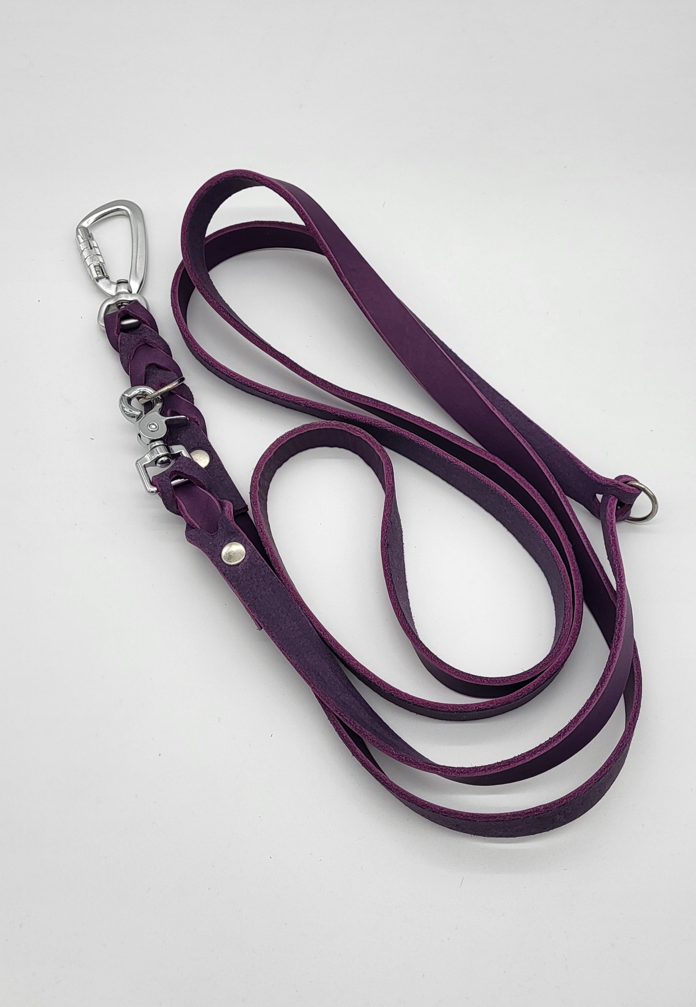 Meine Krönchenträger Lederleine 3-fach verstellbar