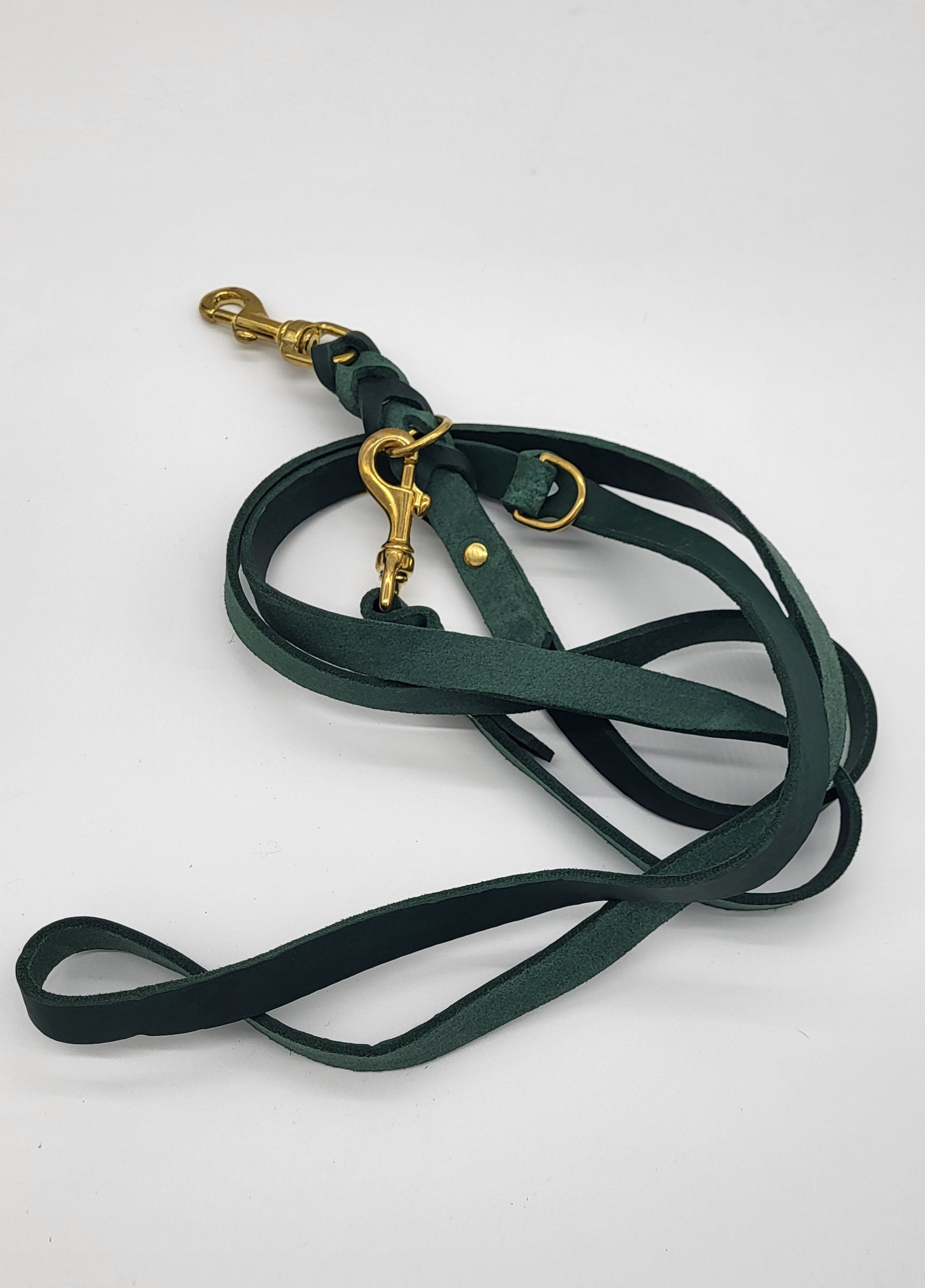 Meine Krönchenträger Lederleine 3-fach verstellbar