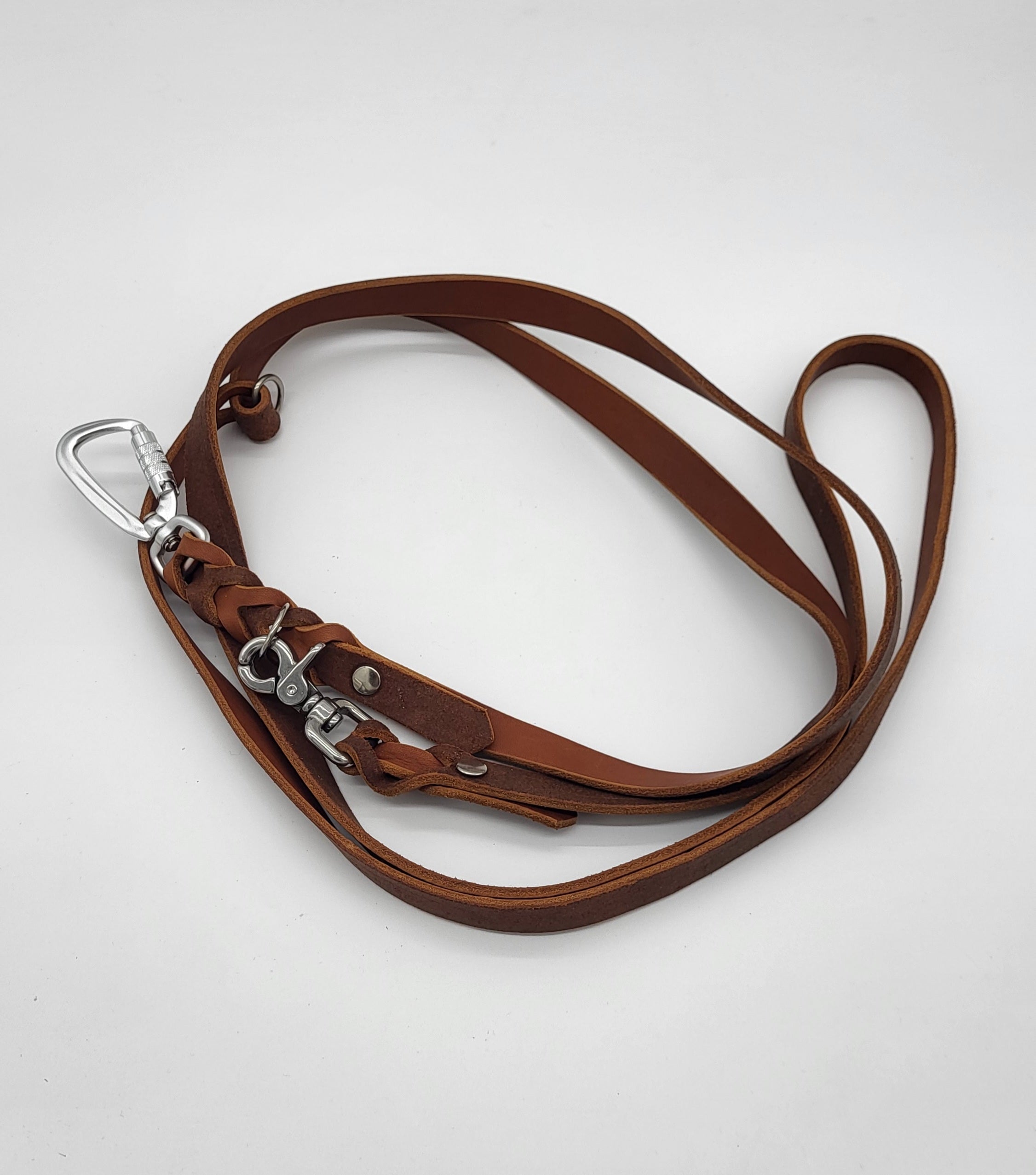 Meine Krönchenträger Lederleine 3-fach verstellbar