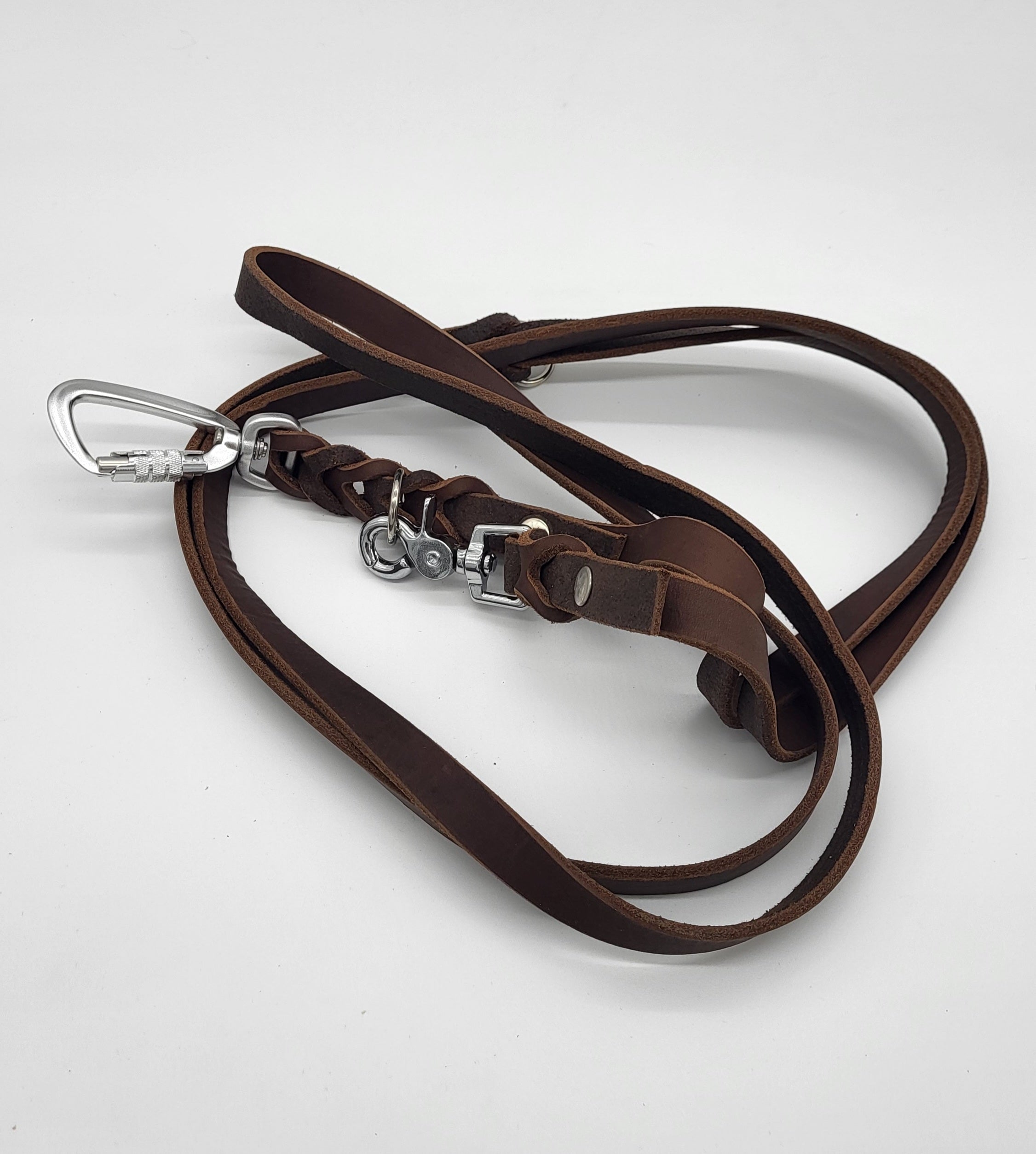 Meine Krönchenträger Lederleine 3-fach verstellbar