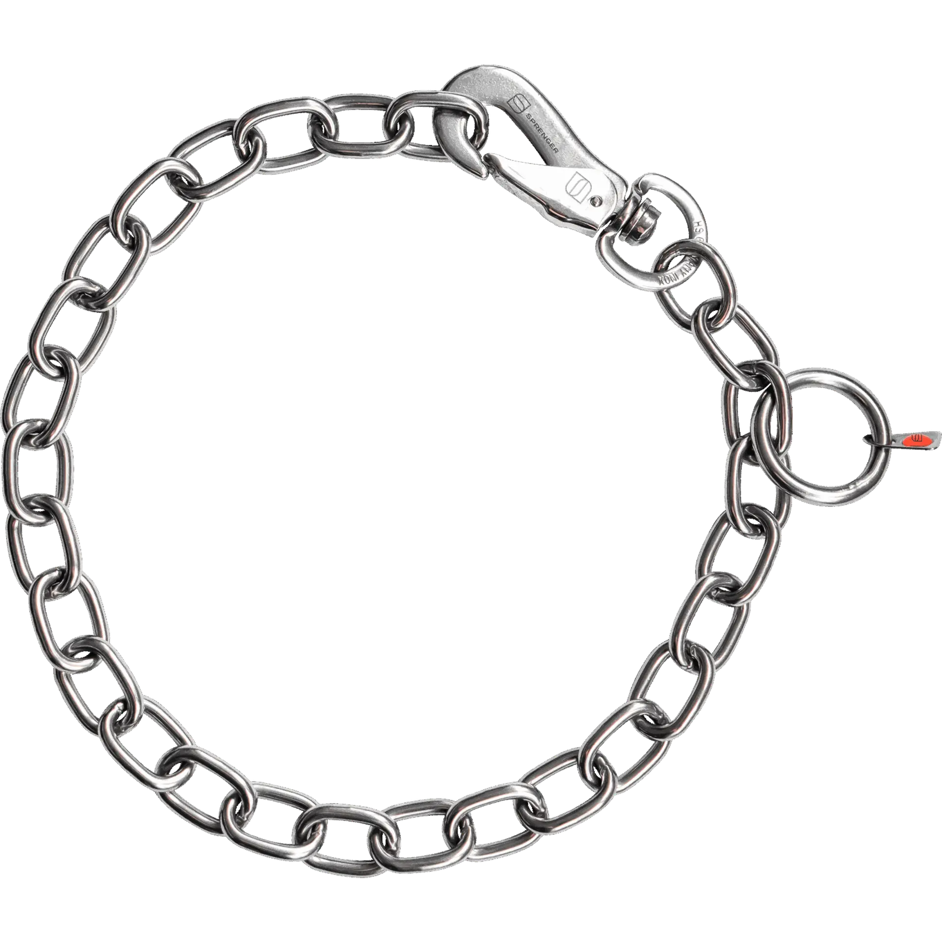 Halskette, verstellbar - mit SPRENGER-Haken - Edelstahl Rostfrei, 4,0 mm von Sprenger