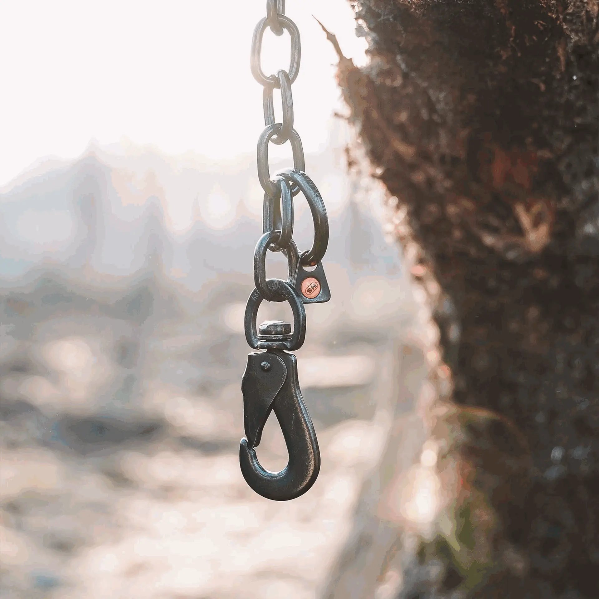 Halskette, verstellbar - mit SPRENGER-Haken, stark - Edelstahl Rostfrei schwarz, 4,0 mm  von Sprenger