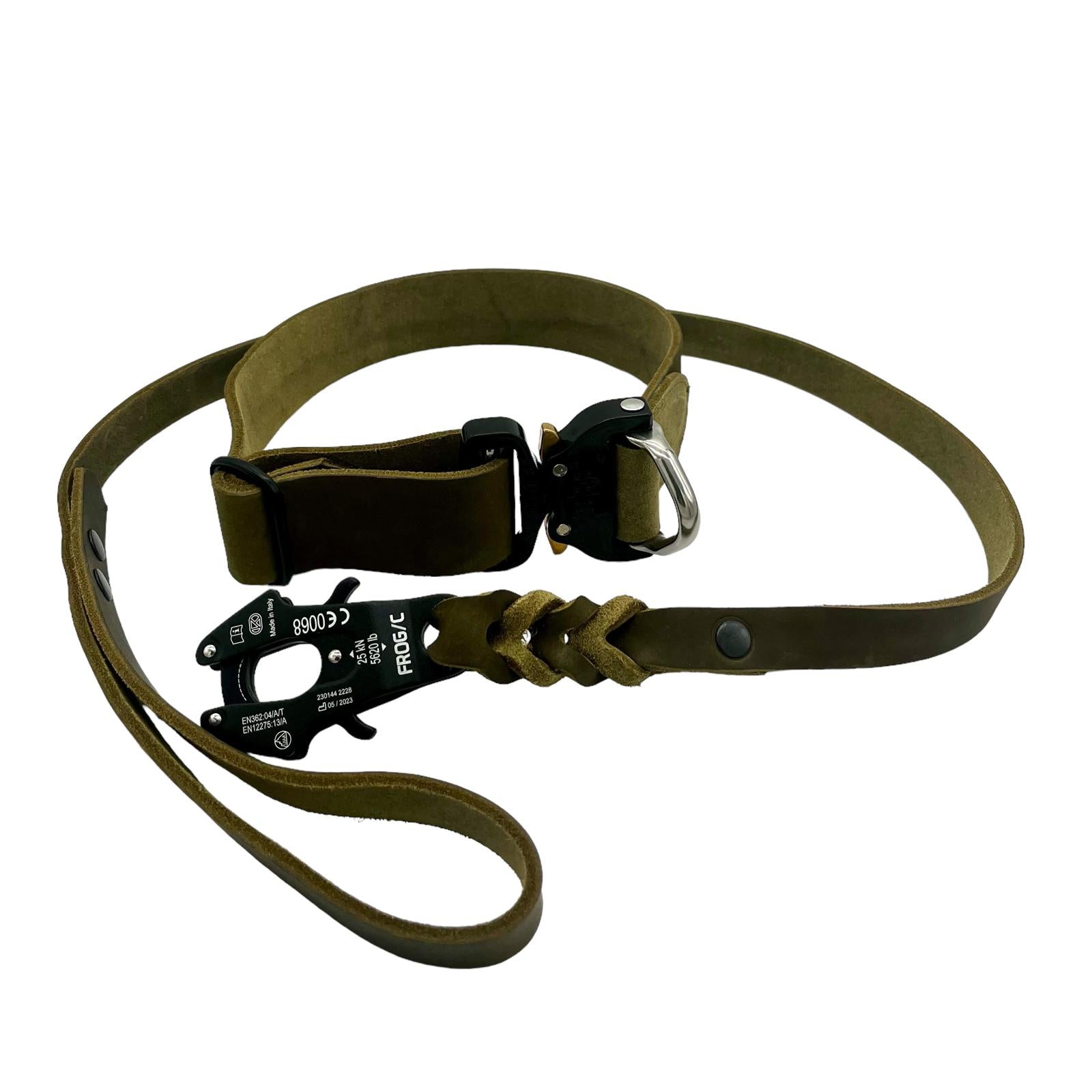 Mein Krönchenträger Lederhalsband Cobra