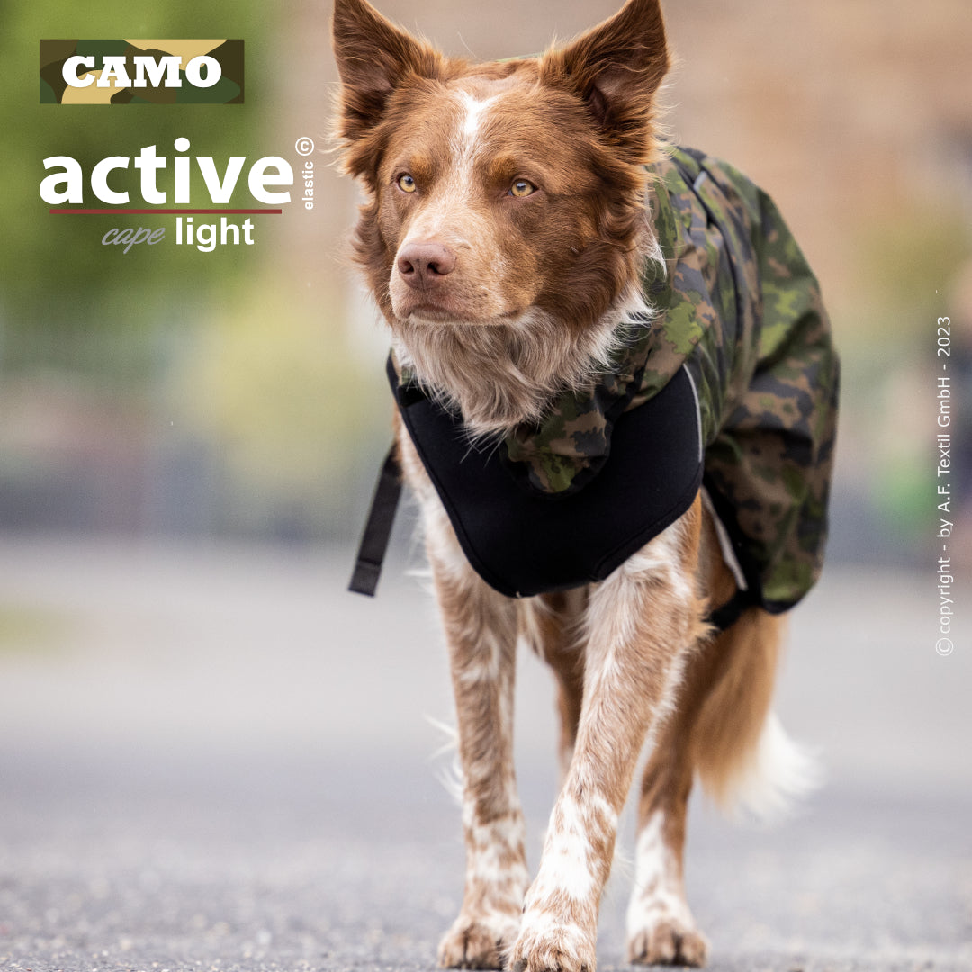 Hundemantel "Active cape Elastic light camouflage"