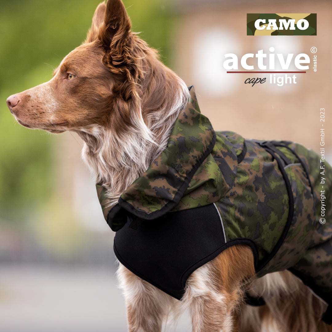 Hundemantel "Active cape Elastic light camouflage"