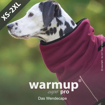 Hundemantel "warmup cape pro"