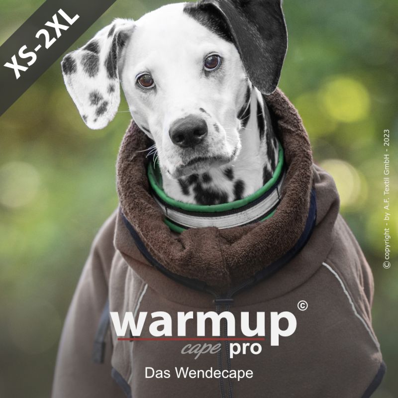 Hundemantel "warmup cape pro"