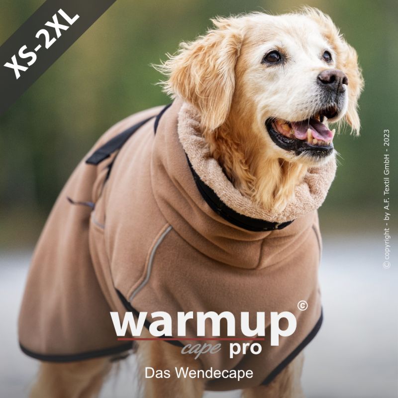Hundemantel "warmup cape pro"