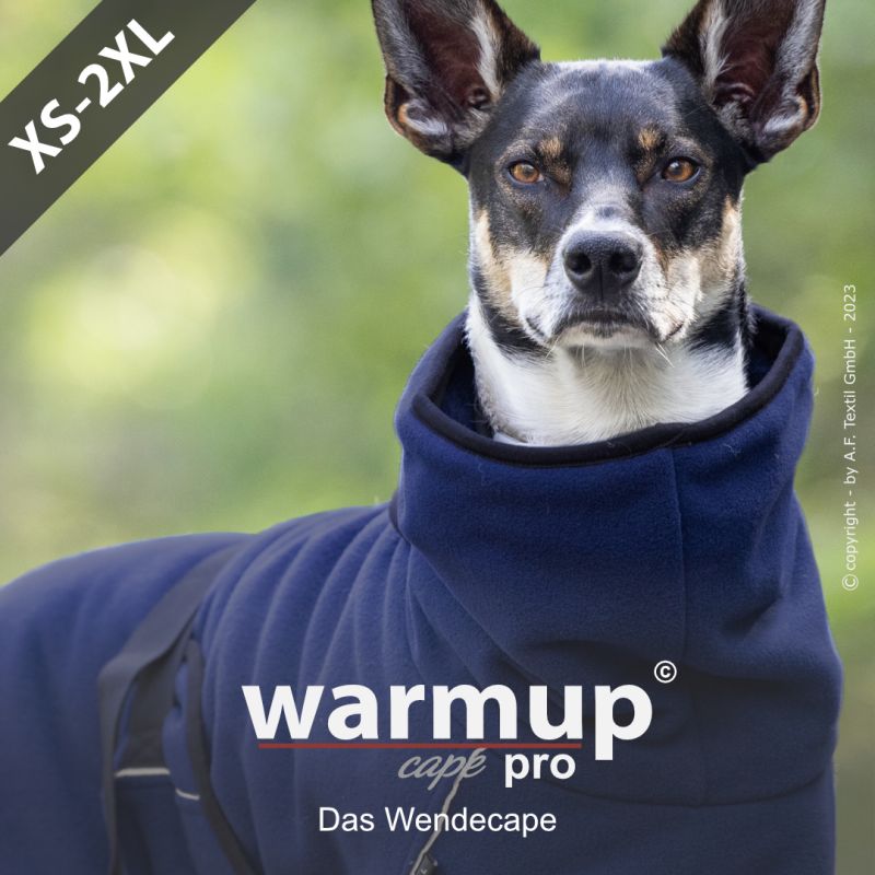 Hundemantel "warmup cape pro"
