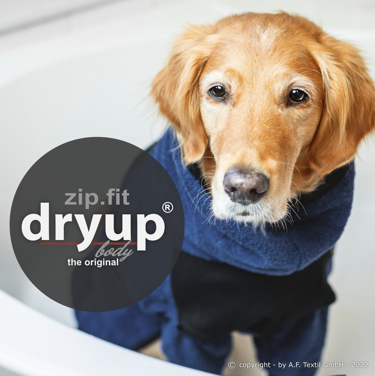 Hundebademantel dryup body zip.fit