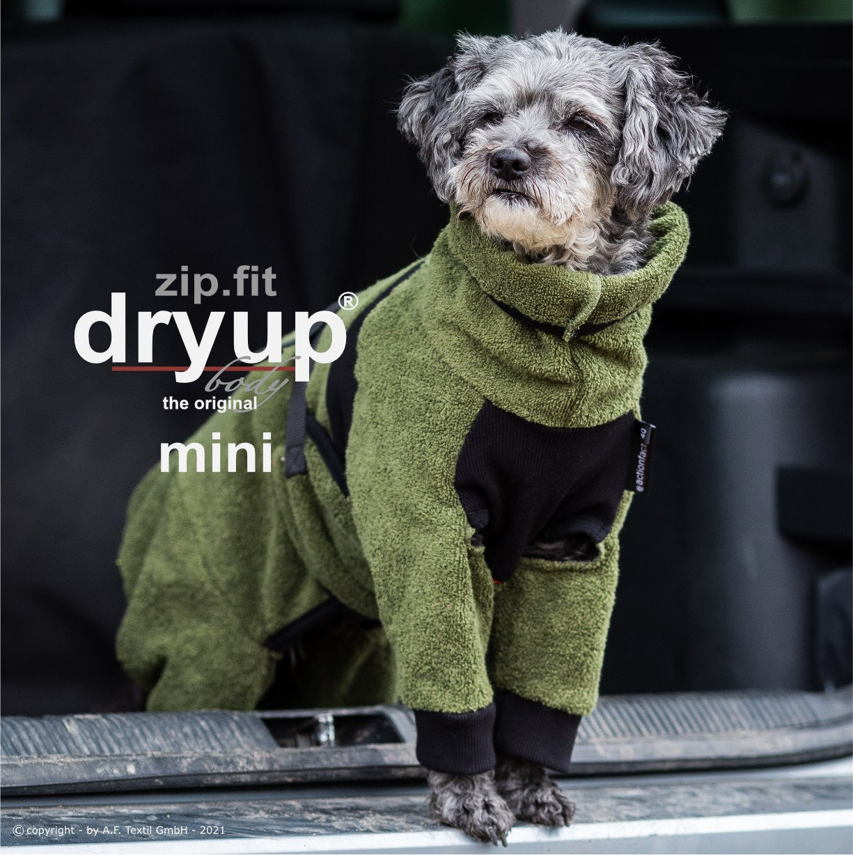 Hundebademantel dryup body zip.fit